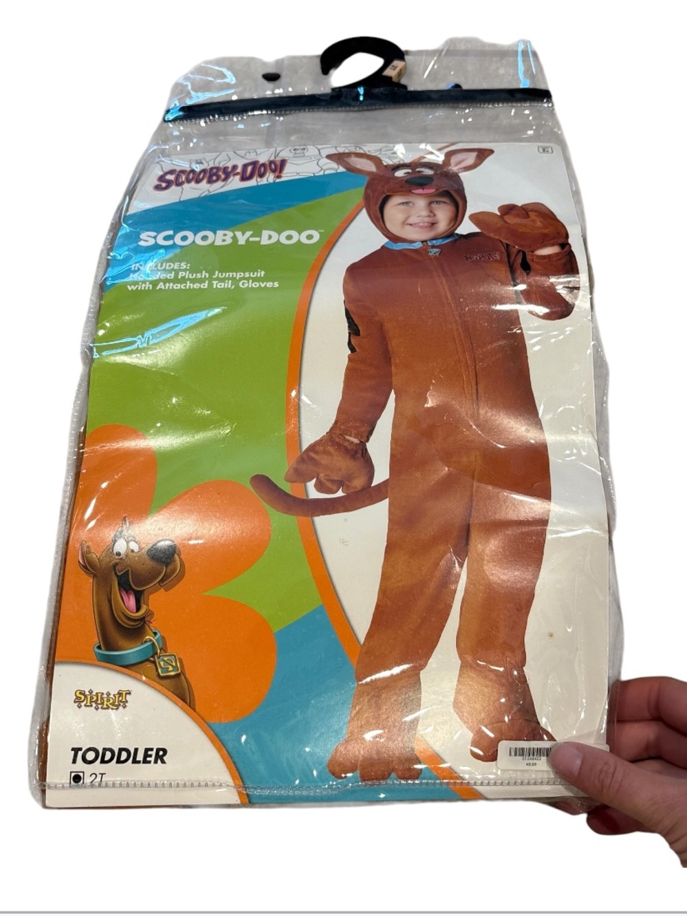 Scooby Doo Costume 2T Spirit Halloween Kids Dog Brown